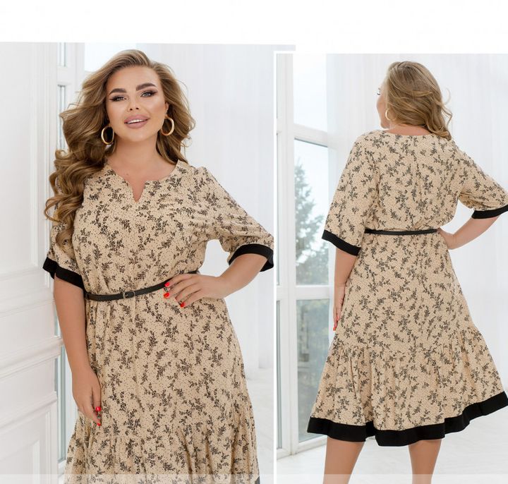 Buy Dress №247-Beige, 62-64, Minova