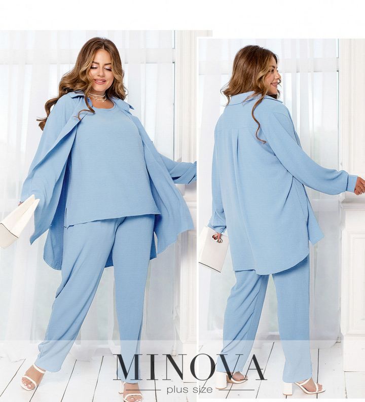 Buy Three piece suit №2250-Blue, 66-68, Minova