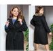 Women's demi-season coat No. 1124-black, 56-58 Minova