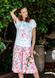 Women's pajamas, Print, S, LNS 505 2 A20, Key