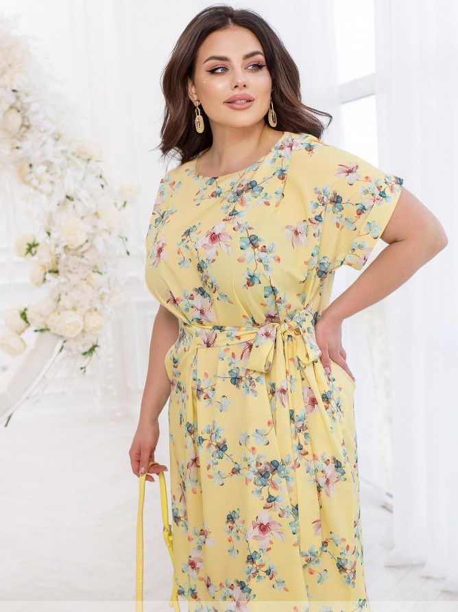 Buy Dress №2377-Lemon, 66-68, Minova