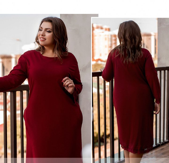 Buy Home dress, art. 2090B, red, 66-68, Minova