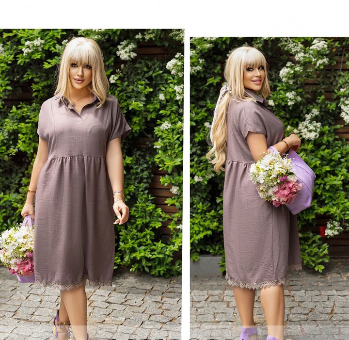 Buy Dress №348-Dark Mocha, 58-60, Minova