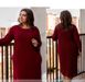 Home dress, art. 2090B, red, 54-56 Minova