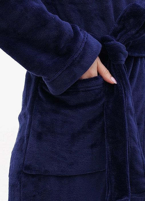 Купити Жіночий халат Синій S-M, F60081, Fleri