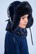 Buy Hat with ear flaps, Lucky, blue, 52-53, GF9-004, Fiona
