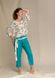 Women's pajamas, mix print, LHS 950 2 A21, S, Key