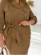 Velvet dress No. 2407-light brown, 48-50, Minova