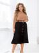 Skirt №2394-Black, 62-64, Minova