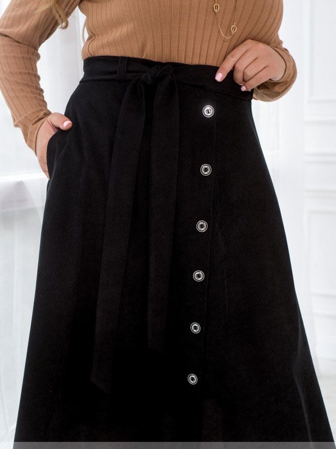 Buy Skirt №2394-Black, 66-68, Minova