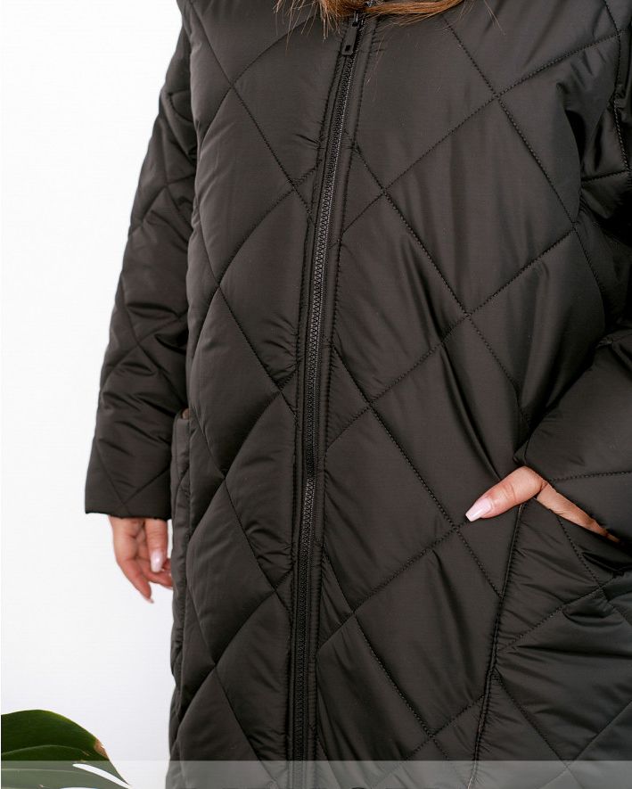 Buy Women's quilted jacket No. 1105-cappuccino, 56-58 Minova
