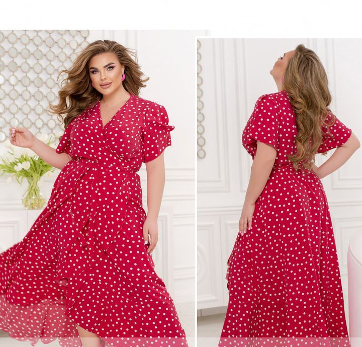 Buy Dress №2439-Crimson, 66-68, Minova