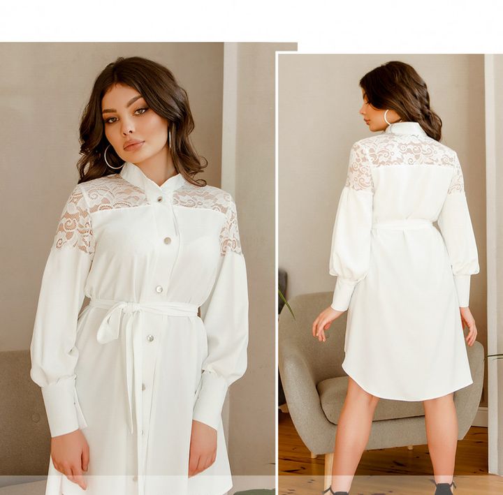 Buy Women's dress No. 8633-milk,48, Minova