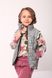 Reflective vest for girls, 03-00985-0, 116, grey, Fashionable toddler