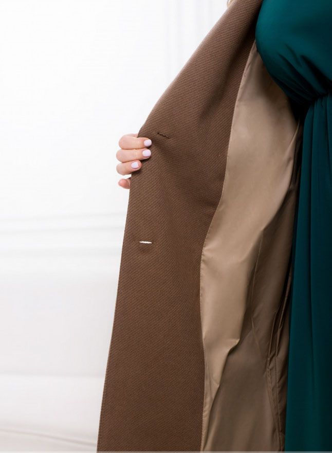 Buy Coat №2490-brown, 66-68, Minova