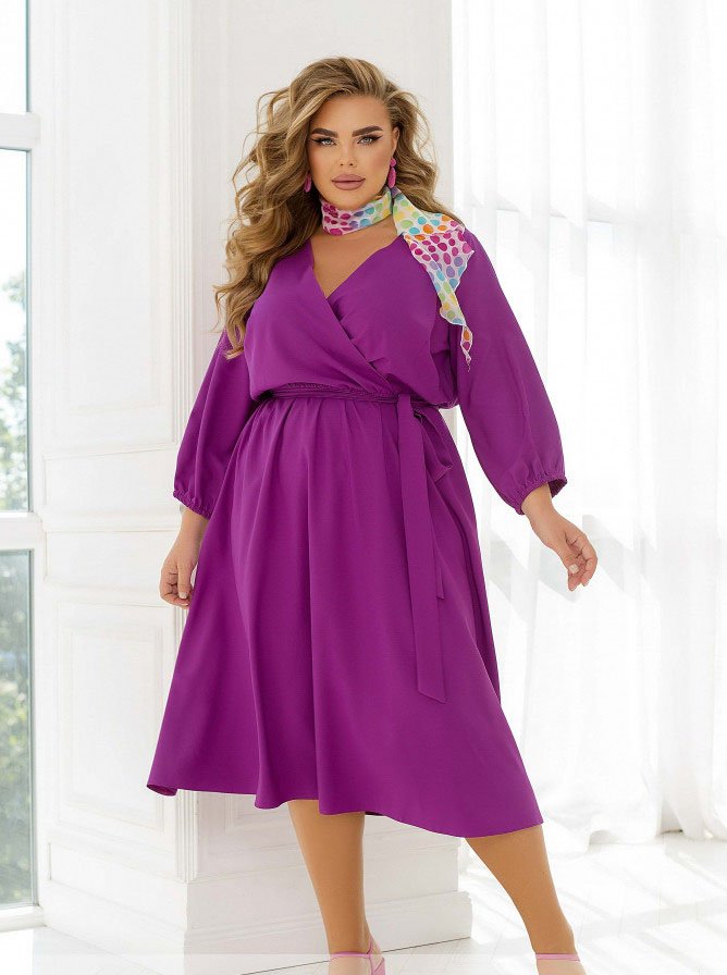 Buy Dress №2470-Fuchsia, 66-68, Minova
