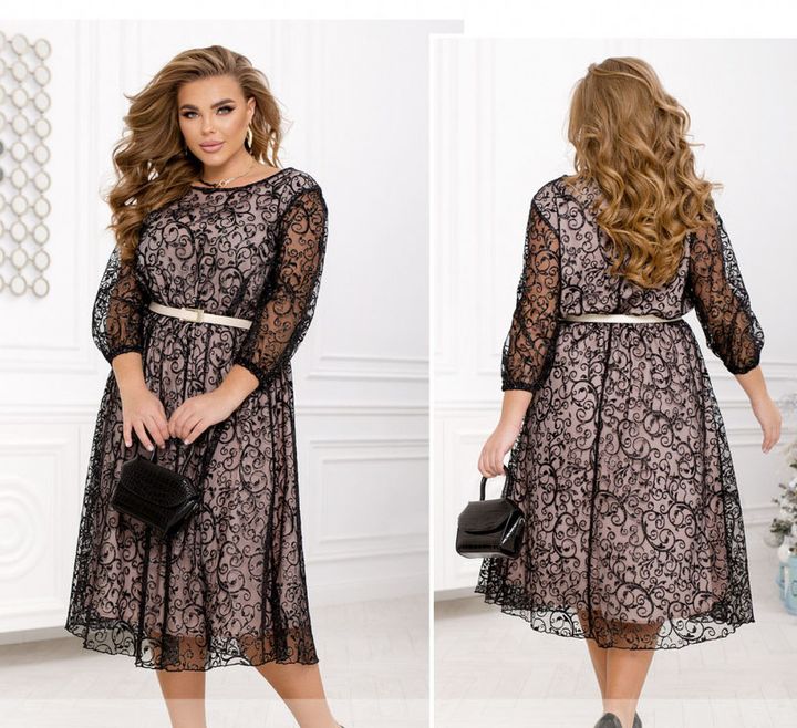 Buy Dress №2485-Black, 66-68, Minova