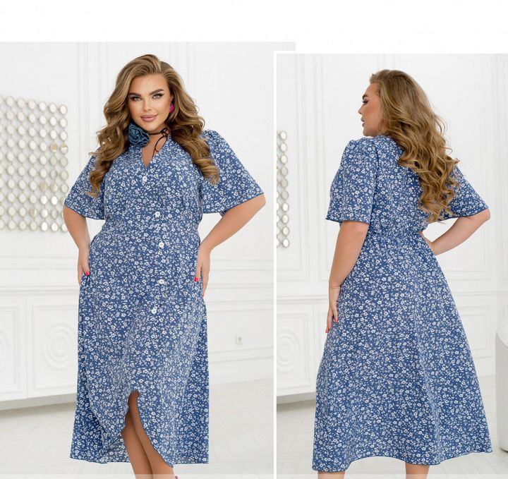 Buy Dress №2455-Jeans, 66-68, Minova