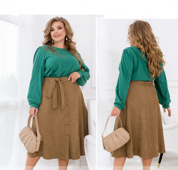 Buy Skirt №2394-Light brown, 66-68, Minova