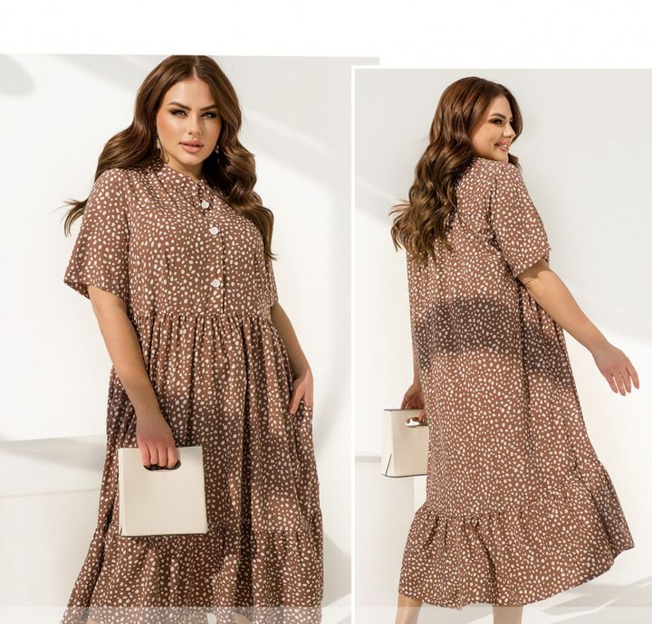 Buy Dress №1153B-Cappuccino, 9XL-10XL, Minova