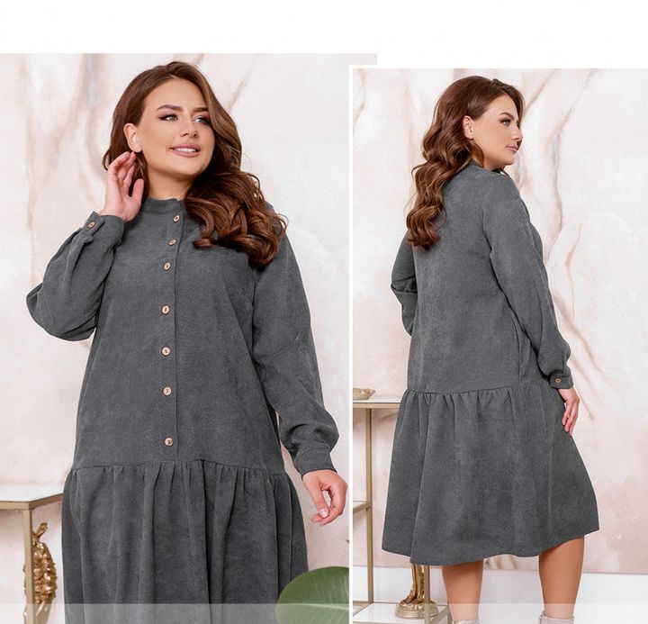 Buy Dress №2317-graphite, 66-68, Minova