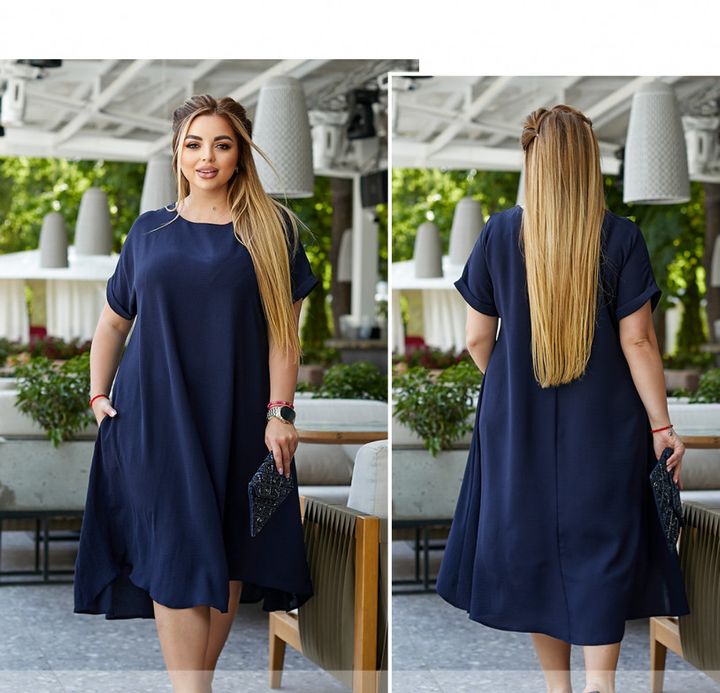 Buy Dress №590-Blue, 66-68, Minova