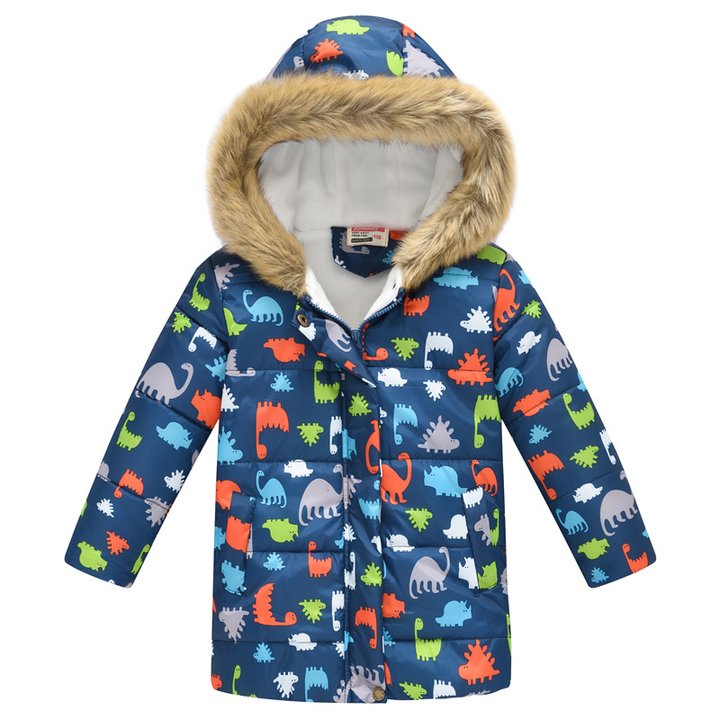 Buy Children's demi-season jacket Dinosaur island, 150, blue, 56473, Jomake