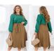 Skirt №2394-Light brown, 66-68, Minova