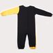 Romper with front closure, Print, Black-yellow, 1040, 80, Kinderly