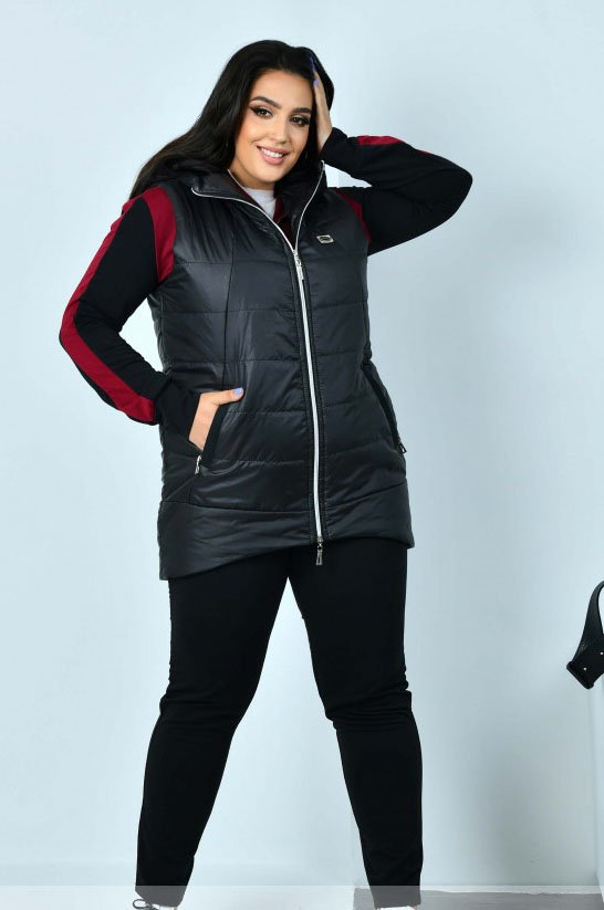 Buy Women's warmed vest No. 8-219А-black, 62-64, Minova