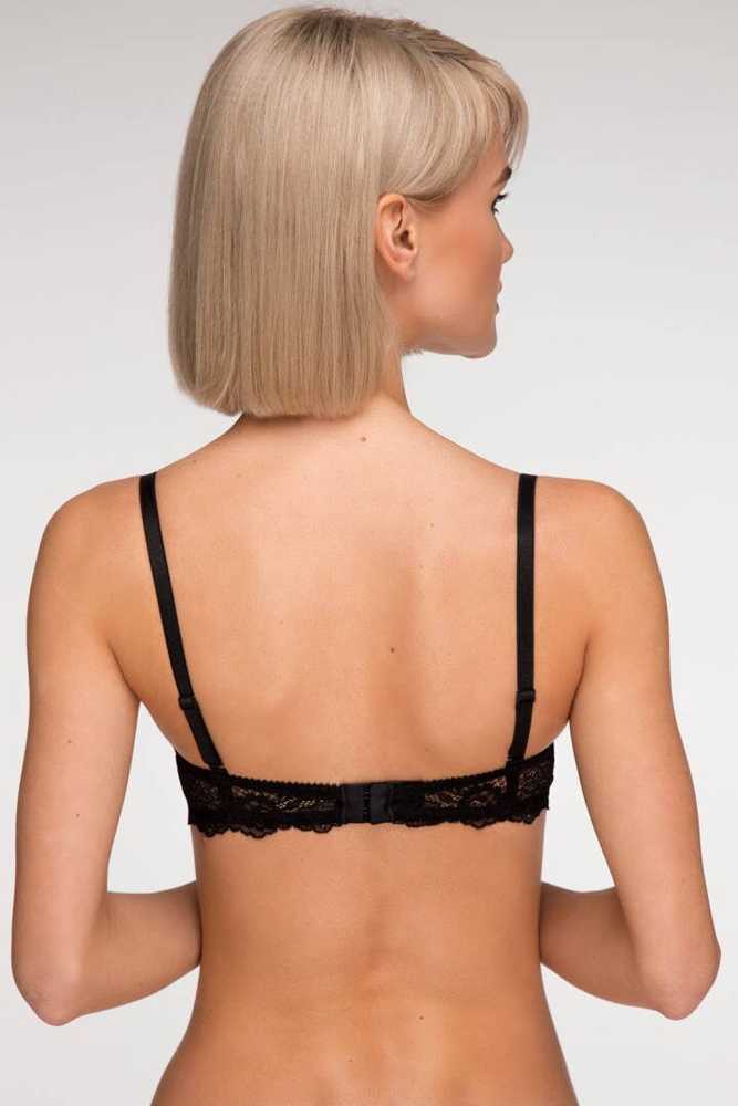 Buy Push-up balconette bra, molded cup (75-D, Black), Am-Li-1200, Sambario  at 21€: at Everland Online Store