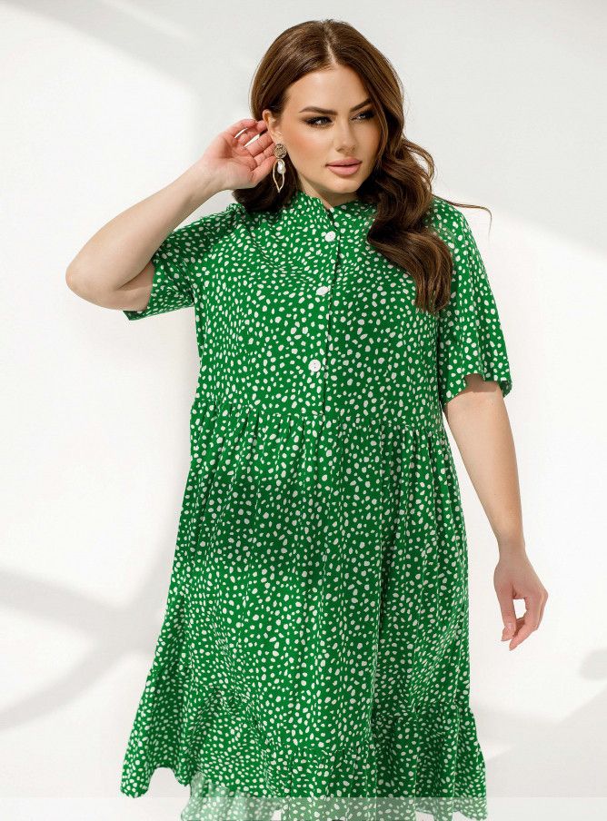 Купить Платье №1153Б-Зеленый, 9XL-10XL, Minova