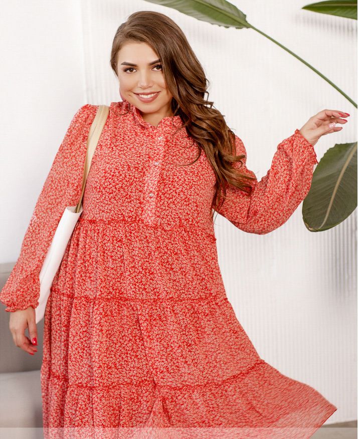 Buy Dress №8635-3-Red, 60, Minova
