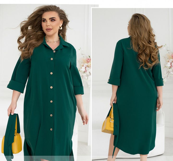 Buy Dress №2505-Green, 66 - 68, Minova