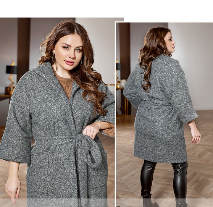 Buy Women's demi-season coat No. 1125-Melange, 66-68, Minova