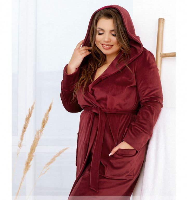 Buy Robe №2100-marsala, 58-60-62, Minova