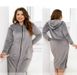 Robe №1103-grey, 48-50-52, Minova