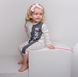Romper with a fastener in front, Print, Milky-gray-pink, 1040,62, Kinderly