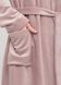 Dressing gown for women velor powder roses 38, F60109, Fleri