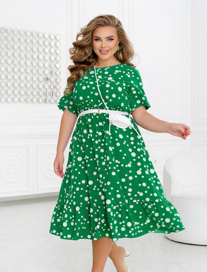 Купить Платье №2460-Зеленый, 66-68, Minova