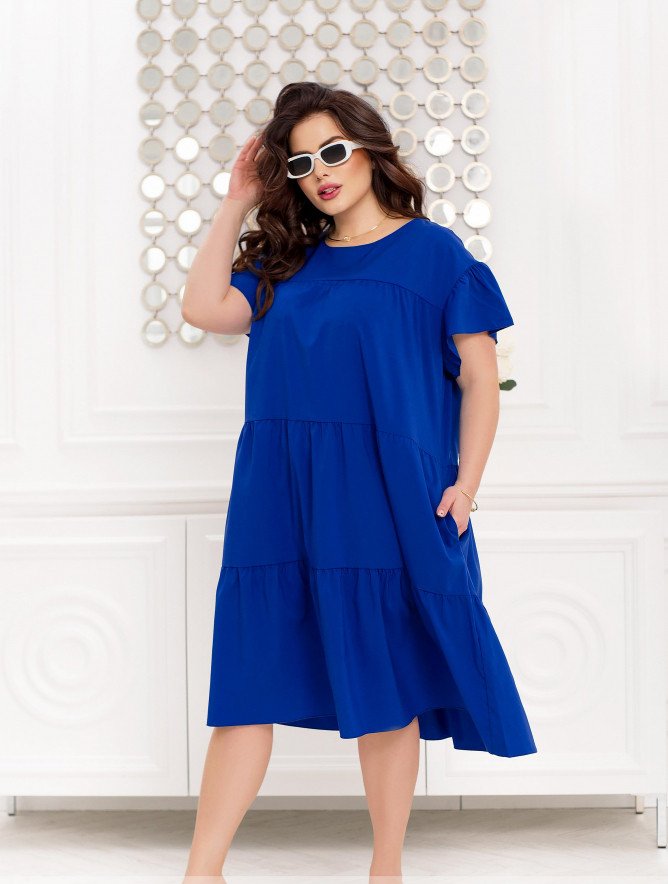 Buy Dress №2361-Blue, 66-68, Minova
