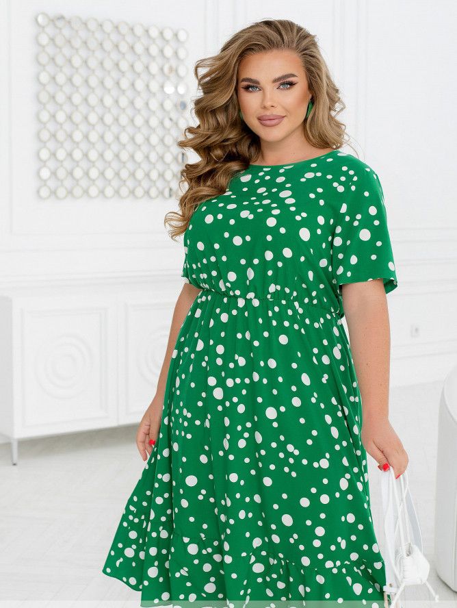 Buy Dress №2460-Green, 66-68, Minova