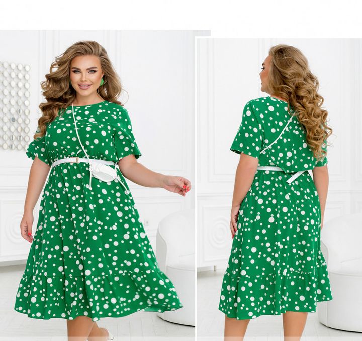 Buy Dress №2460-Green, 66-68, Minova