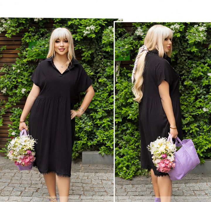 Buy Dress №348-Black, 58-60, Minova