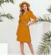 Women's dress No. 3149-mustard,one size (42-46), Minova