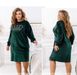 Home Dress №2324-Dark Green, 66-68-70, Minova