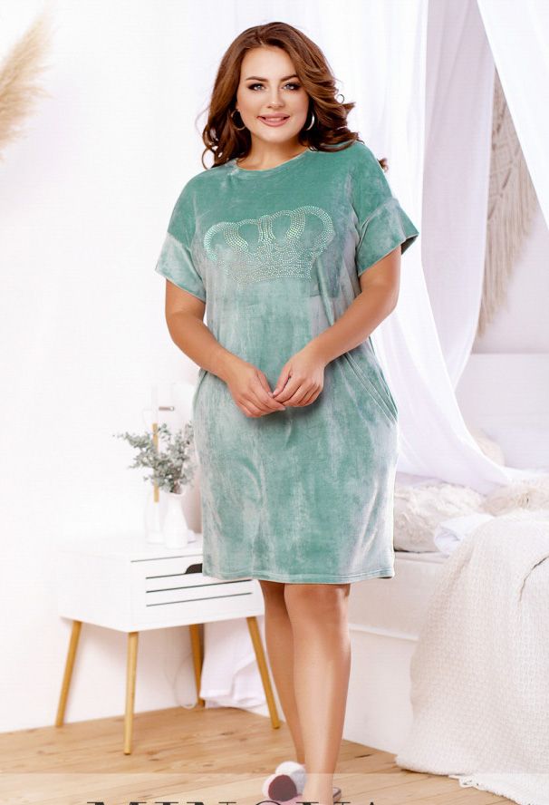 Buy Home dress № 2202-mint, 60-64, Minova