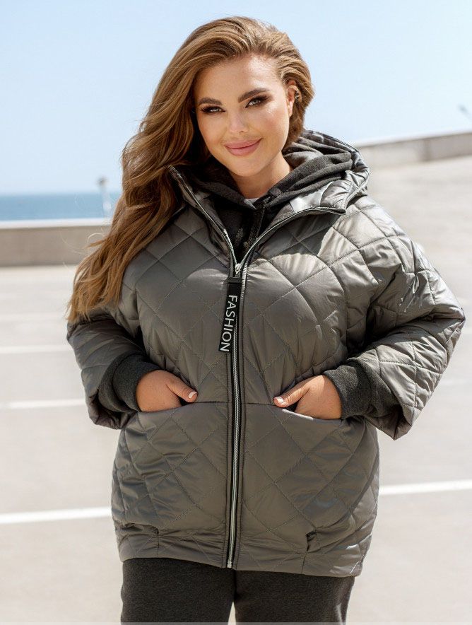 Buy Women's jacket №1194-grey, 58-60, Minova