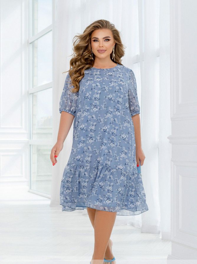 Buy Dress №2459-Blue, 66-68, Minova