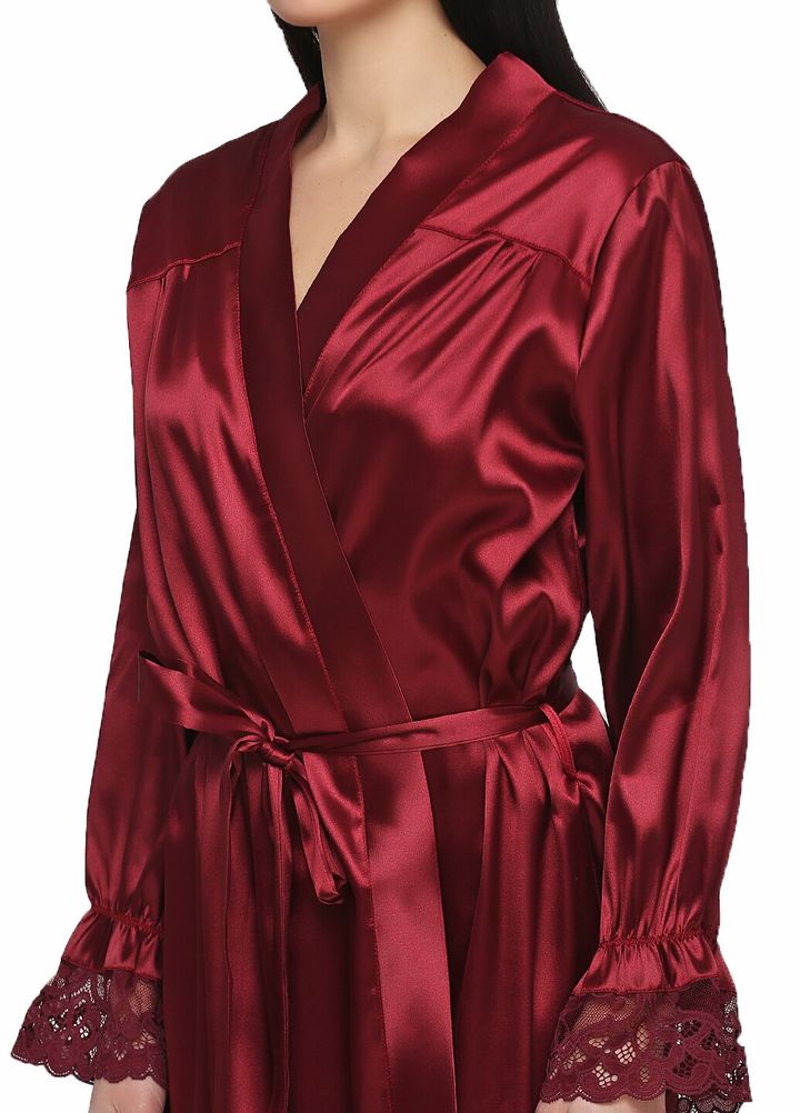 Buy Dressing gown for women Burgundy 52, F50027, Fleri